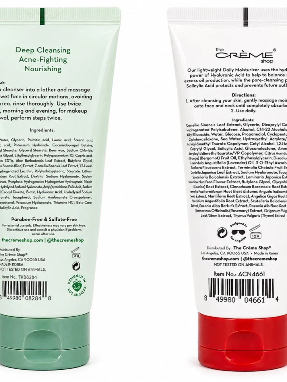 The Crème Shop Daily Moisturizer Daily Cleanser-Makeup Remover -